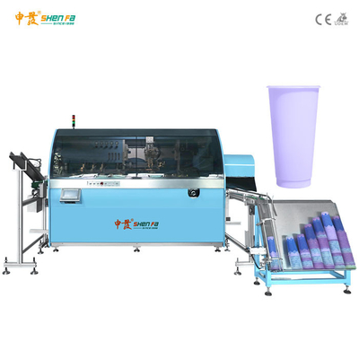 स्वचालित प्लास्टिक कप स्क्रीन प्रिंटिंग मशीन 5KW AC380V