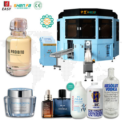बोतलों के लिए 8-रंग सर्वो स्क्रीन प्रिंटिंग मशीन 30-60pcs/मिनट